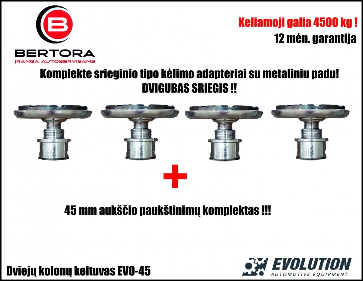 EVO-45 2-post lift 4500kg EVOLUTION/230/400V