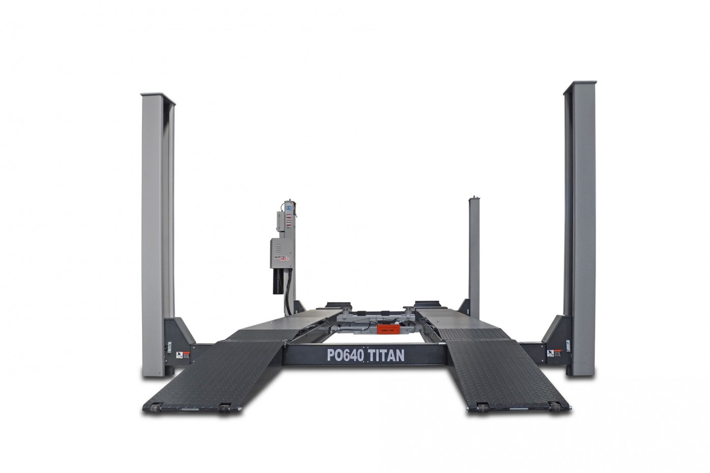 4-post lift 6400kg extended version for wheel alignment work NORTEC PRO