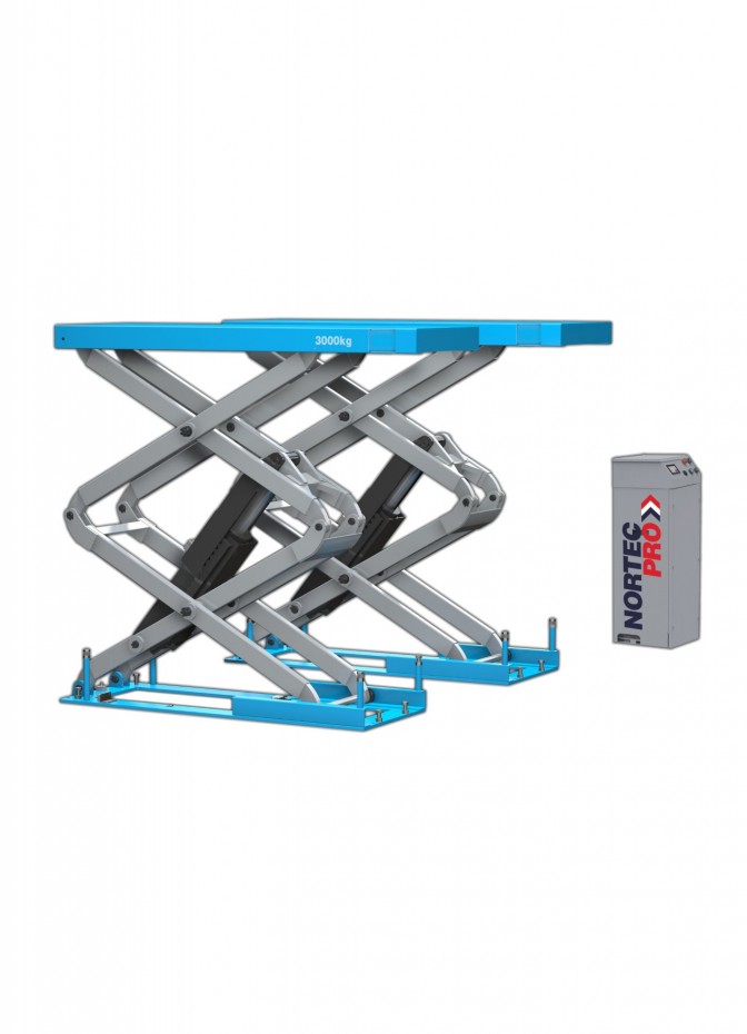 Scissor lift, recessed version NORTEC PRO PN3000C 3.0T