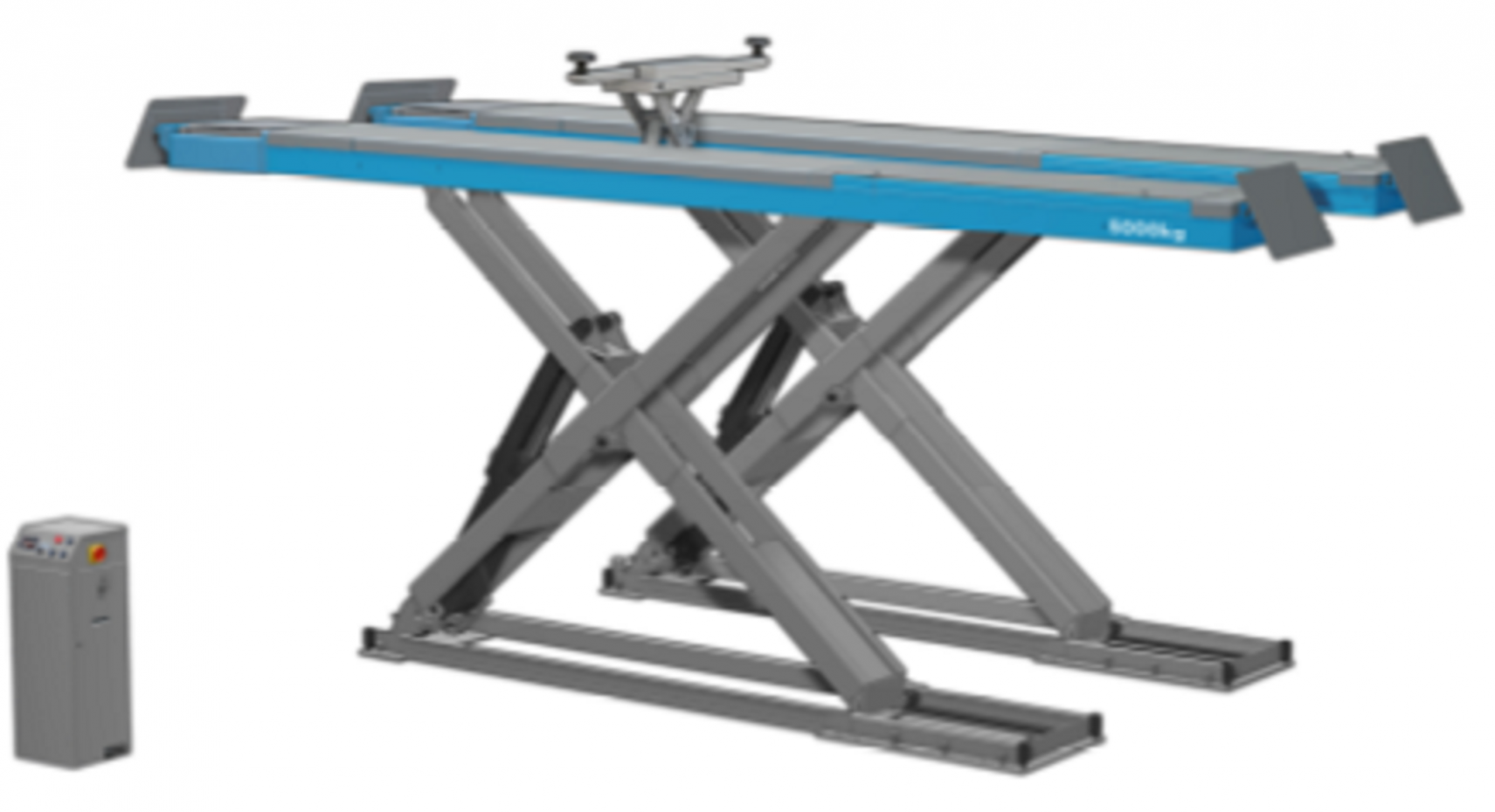 Scissor lift with recessed version wheel geometry Nortec PRO PN500N 5.0T