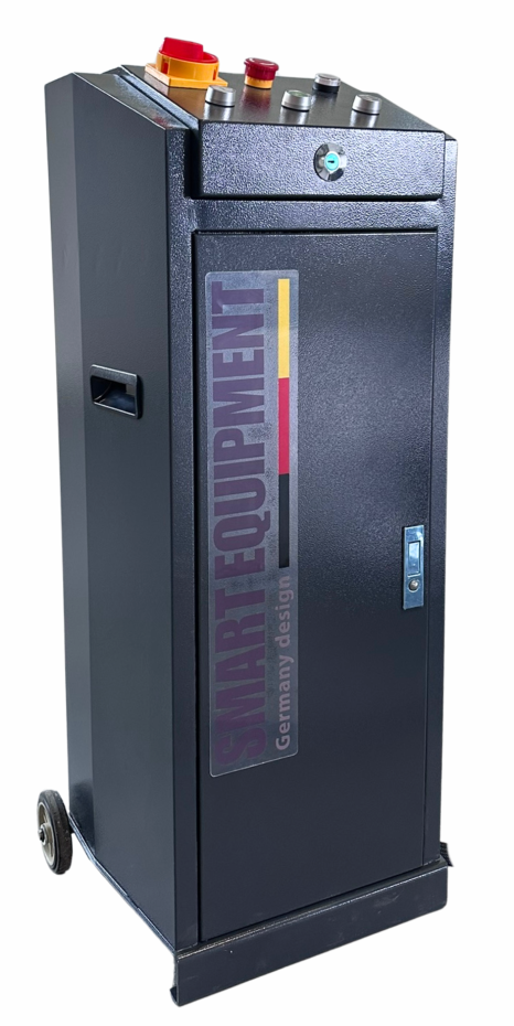 SM-3500E Mobile scissor lift with automatic locking